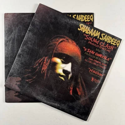 SHABAAM SAHDEEQ “SOUND CLASH - 5 STAR GENERALS” - DOUBLES! - 12” - VG/F - Image 1 of 3