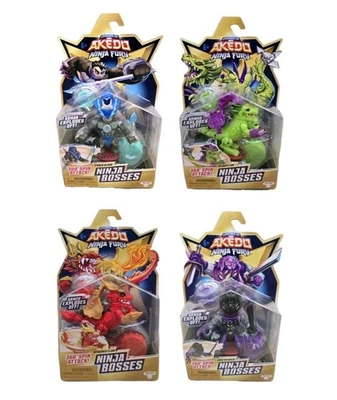 Legends Of Akedo Ninja Fury Ninja Bosses COMPLETE SET OF 4 Cyber Blade/Venom - Image 1 of 4