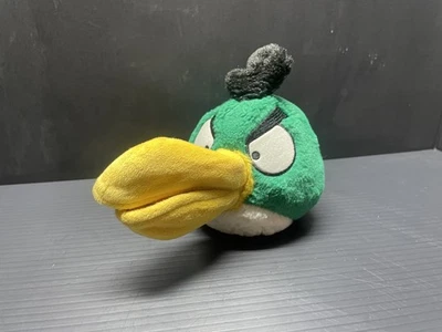 RARE Angry Birds 5" Hal Plush Open Beak Green Toucan Bird 2010 Commonwealth - Image 1 of 3