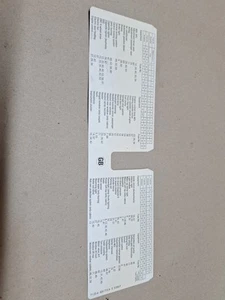 BMW E46 3er - Handschuhfach Sicherungskasten Diagramm Sicherung Positionskarte - 98-06 M3 - Bild 1 von 4