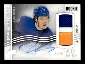 2024-25 UD Premier Zach Benson 2023-24 Horizontal Acetate Rookie Patch Auto /99 - Picture 1 of 2