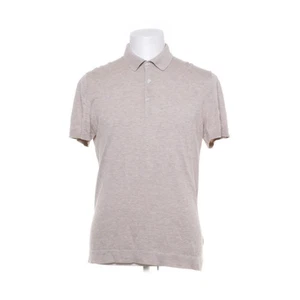 H&M, Poloshirt, Größe: M, Beige, Baumwolle/Seide, Einfarbig, Herren #Sgn - Bild 1 von 5