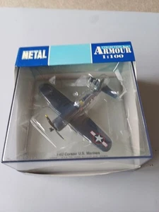 Armour Collection Diecast 1:100 Vought F4U US Marines Art 5281 VFM214 Corea RARO - Foto 1 di 4