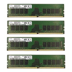 64GB (4X16GB ) Samsung DDR4 2666MHz PC4-21300 UDIMM Memory RAM M378A2K43CB1-CTD - Picture 1 of 5