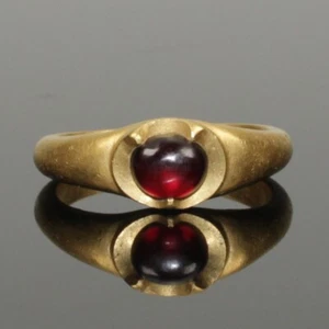 BEAUTIFUL MEDIEVAL GOLD & GARNET RING - CIRCA 13th-14th Century AD (3354) - Picture 1 of 4