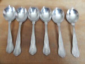Set 6 VINERS Soup Spoons KINGS Pattern 18/0 Stainless Steel  Cutlery