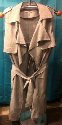 Chaleco Largo Papaya Color Gris Talla Mediana Foto 1 de 3