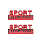 2Pcs Metal Red SPORT Edition Emblem Fender Badge Car Truck Decal Sticker toyota Scion