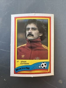 MEXICO 86 World Cup Card Monty Gum ESTEBAN SPAIN - Picture 1 of 2