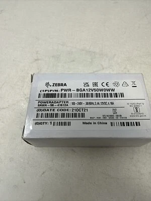 Zebra PWR-BGA12V50W0WW SAWA-56-41612A com adaptador de alimentação CA - Imagem 1 de 4