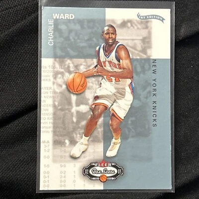 2002-03 Fleer Box Score 1st Edition Charlie Ward 6/100 New York Knicks #85 - Image 1 of 2