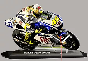 VALENTINO ROSSI, YAMAHA, MOTO GP, Reloj en modela miniatura, -01 - Imagen 1 de 1