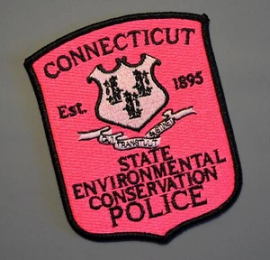 Connecticut Environmental Conservation Police Pink Patch +++ Mint CT - Picture 1 of 1