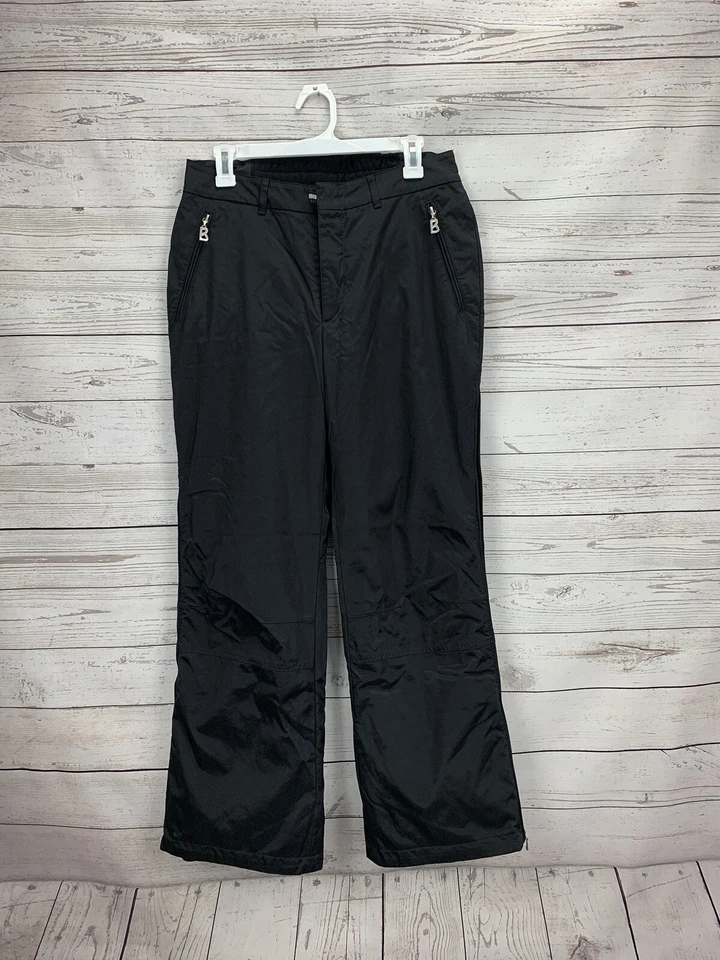 Bogner 纯黑色滑雪裤男孩 10 码尼龙混纺 — 第 1/4 张图片
