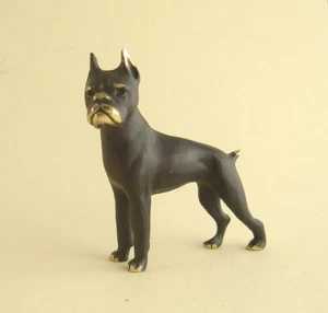 WALTER BOSSE Vienna Brass BOXER DOG Hagenauer Bronze era patinated - Picture 1 of 5