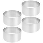 4 Pcs Round Cake Mold Mousse Circle Stencils Pastry Paper Cup
