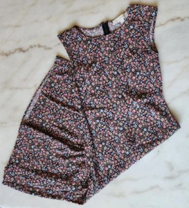 LOFT Vine Floral Paisley Cap Sleeve Midi Dress Size 0 Feminine Dainty Slit - Picture 1 of 17