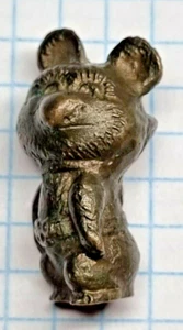 Bronze Olympic Bear, keychain of the USSR , height 2.8 cm - Picture 1 of 10