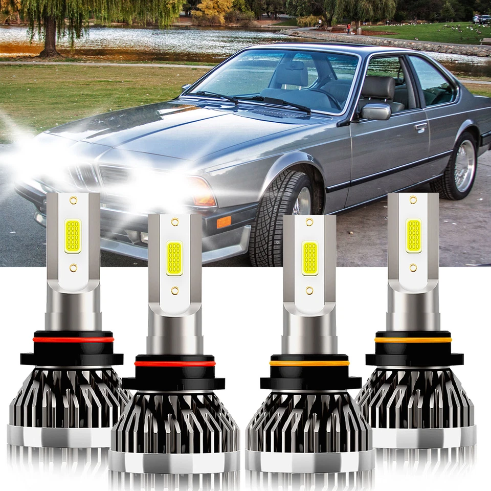 Kit combinado de bombillas de haz alto bajo 100W 9005 9006 LED para BMW L6 1987-1987 Foto 1 de 4