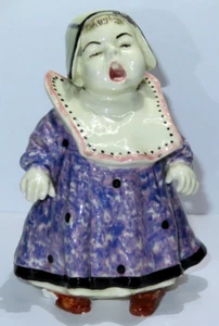 Vintage Hand Painted Porcelain Crying Baby Doll w/ Bib Figurine Germany 5.75" - Picture 1 of 9