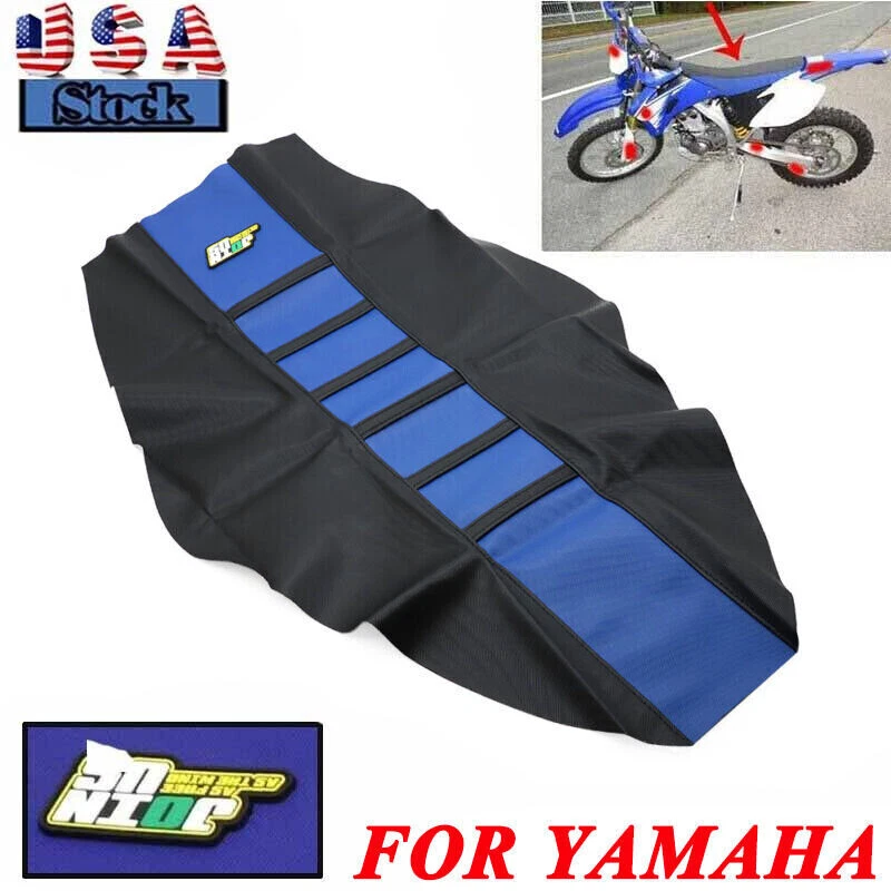 Ribbed Gripper Soft Seat Cover For Yamaha YZ125 YZ250 YZ85 YZF450 WR250F WR450F Foto 1 de 4