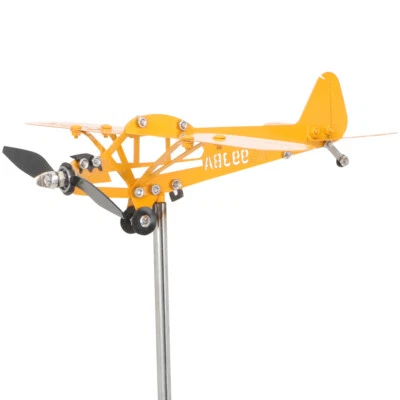 1PC Airplane Wind Spinner Metal Windmill Wind Energy Wind Sculpture Garden US - Image 1 of 4