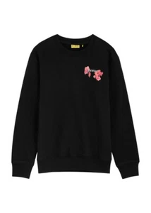 OFF-WHITE KIDS Arrow Flower Printed Crewneck Black Long Sleeve Sweatshirt Size 8 - Picture 1 of 23