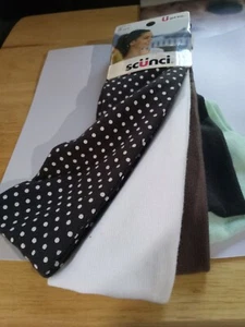 new in package womens headbands 5 pcs. by scunci - Picture 1 of 5