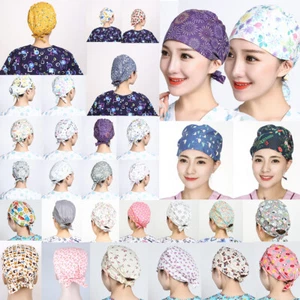 Mens/Womens Doctors/Nurses Print Pattern Scrub Surgery Medical Surgical Hat/Cap - Picture 1 of 198