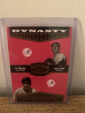 2004 Donruss Throwback Threads Yankees Dynasty /1500 Whitey Ford /Phil Rizzuto