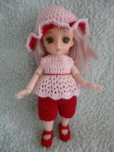 Handhäkelset für einen 15cm 1/8 BJD LATI gelb / Pukifee etc. - Bild 1 von 1