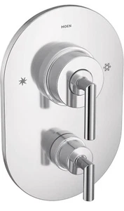 Moen Posi-Temp Built-in 2 & 3-Function Valve Trim Kit, Chrome - Picture 1 of 12