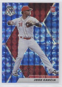 2021 Panini Mosaic Rookie Blue Camo Mosaic Jose Garcia #253 Rookie RC