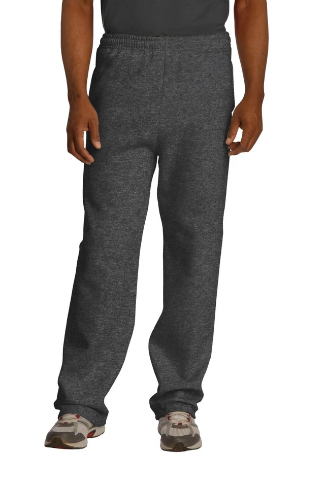 Jerzees Men's NuBlend Open Bottom Pants with Pockets - Image 1 of 1