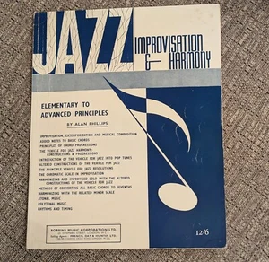 Rare Jazz Improvisation & Harmony Music Book Phillips 1965 1st Ed. Jazz Ensemble - Picture 1 of 7