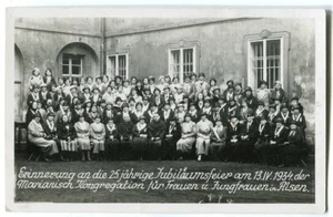 Ak Pilsen Plzeň 25. Jubiläum Marianische Kongreation f. Frauen & Jungfrauen 1934 - Picture 1 of 1