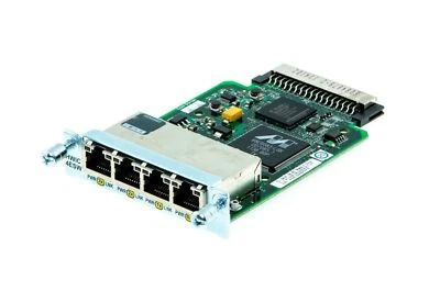Cisco EHWIC-4ESW 10M/100M RJ45 Ethernet Switch Interface Adattatore - 73-8474-06 - Immagine 1 di 4