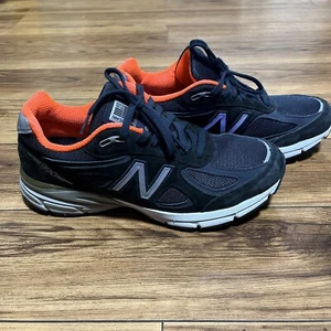 New Balance 990v4 Made in USA Women’s Running Shoes Blue/Orange Size 9.5 - Picture 1 of 11