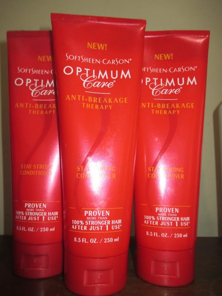 Lote de 3 acondicionadores Optimum anti rotura mantener fuerte SoftSheen Carson 8,5 oz Foto 1 de 1