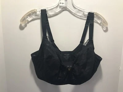 New Black Lace CURVY COUTURE Intimates Underwire Bra US 34H 1207E I47 - Image 1 of 3