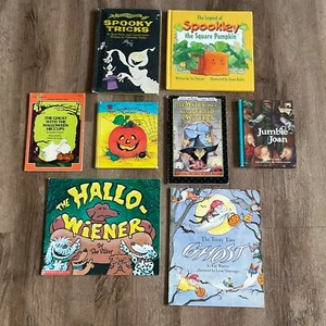 Vintage HALLOWEEN Kinderbücher Konvolut Kürbis Grusel GEIST Hexe Tricks gruselig - Bild 1 von 10
