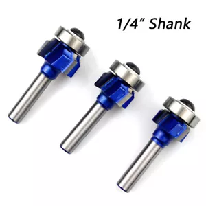 1/4in 6.35mm Shank Corner Round Router Bit Set,R1 R2 R3 Mill Classical Cutter - Picture 1 of 9