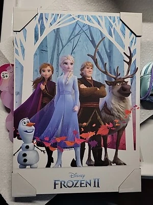 IMPRESIÓN DE ARTE DE PARED DISNEY FROZEN ELSA SOBRE LIENZO 10" × 8"  Foto 1 de 4