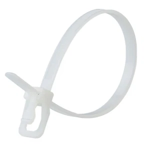 RETYZ Everytie Riutilizzabile Fascette Naturale 152mm 6in Confezione Di 100 - Foto 1 di 7