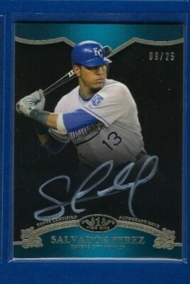 Salvador Perez 2012 Topps Tier One Silver Ink Signature AUTO KC Royals SP /25 - Image 1 of 2