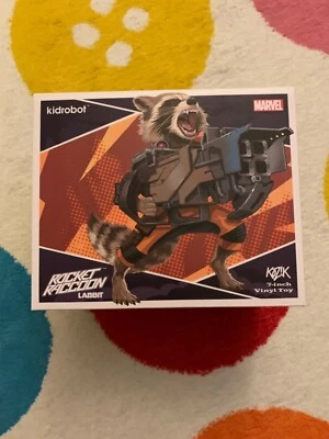 ROCKET RACCOON LABBIT 7" VINYL TOY FIGURE GUARDIANS GALAXY KIDROBOT MARVEL Foto 1 de 2