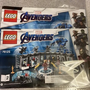 Lego Marvel Avengers 76125 Instruction Manual Booklet Only - Picture 1 of 1