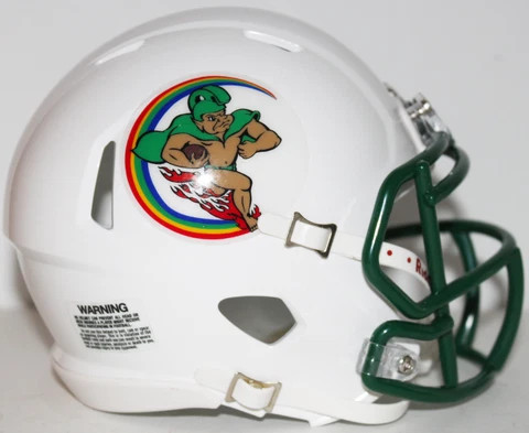 1975 Hawaii Rainbow Warriors Custom Riddell Throwback Mini Helmet Cover