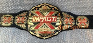 Cinturón Campeonato de Lucha Libre TNA Impact X Division Talla Adulto Chapado en Oro - Imagen 1 de 4