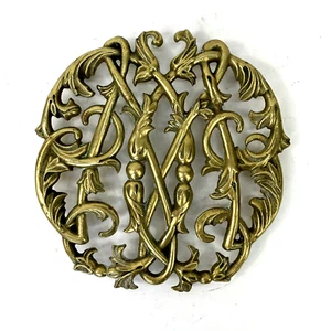 Vintage Colonial Williamsburg Cypher CW 10-14 Brass Trivet 1950 - Picture 1 of 4